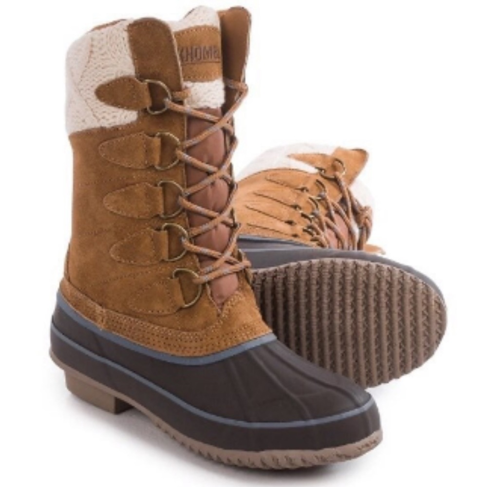 Sweater Knit Snow Boots